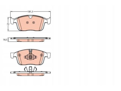 Klocek Hamulcowy Kpl. Gdb2146
