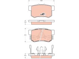 Klocek Hamulcowy Kpl. Gdb3438