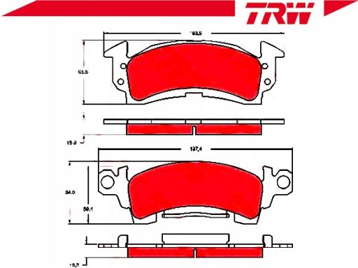 Klocek Hamulcowy Kpl. Gdb742