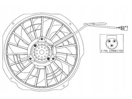 Wentylator Chłodnicy Silnika 47025
