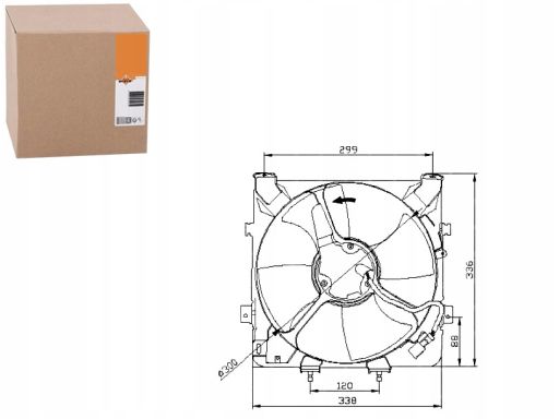 Wentylator Chłodnicy Silnika 47041