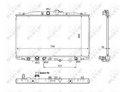 53393 Chłodnica Silnika Nrf 53393 Nrf