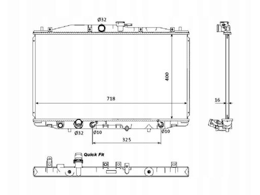 53393 Chłodnica Silnika Nrf 53393 Nrf
