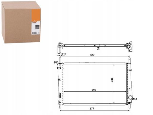 58272 Chłodnica Silnika Nrf 58272 Nrf