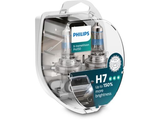 Żarówki H7 Philips 12972Xvps2 Xtremevision Pro150 +150% 12V 55W 2Szt