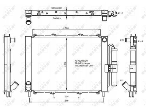 350058 Skraplacz Klimatyzacji Nrf 350058 Nrf