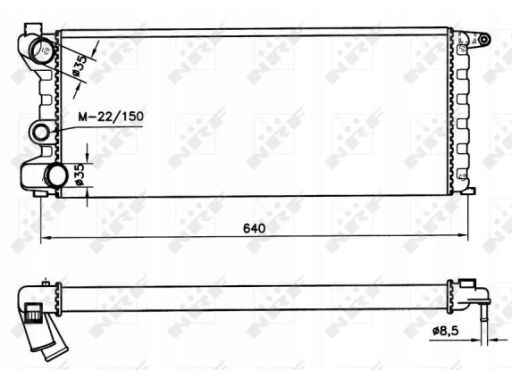 58742 Chłodnica Silnika Nrf 58742 Nrf