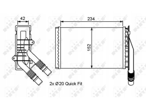 53554 Nagrzewnica Nrf 53554 Nrf