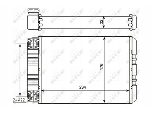 54274 Nagrzewnica Nrf 54274 Nrf