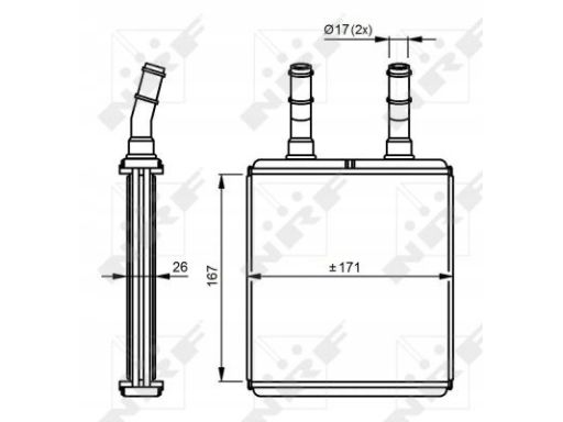 54291 Nagrzewnica Nrf 54291 Nrf