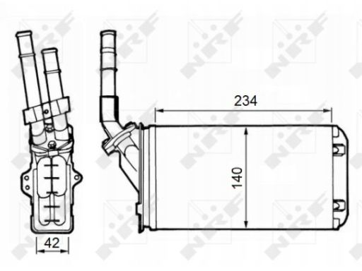 58643 Nagrzewnica Nrf 58643 Nrf