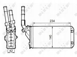 58643 Nagrzewnica Nrf 58643 Nrf