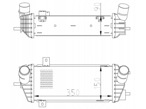 309070 Chłodnica Powietrza Dolotowego Nrf 309070 Nrf