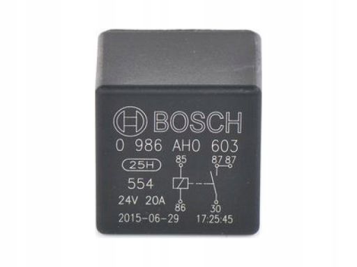 0 986 Ah0 603 Przekaźnik Prądu Pracy 0 986 Ah0 603 Bosch
