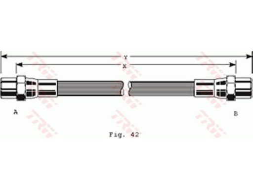 Pha286 Przewód Hamulcowy Elastyczny Pha286 Trw
