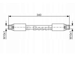 1 987 481 301 Przewód Hamulcowy Elastyczny 1 987 481 301 Bosch