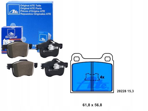 13.0460-4028.2 Klocek Hamulcowy Kpl. 13.0460-4028.2 Ate