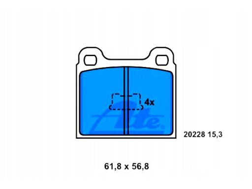 13.0460-4028.2 Klocek Hamulcowy Kpl. 13.0460-4028.2 Ate