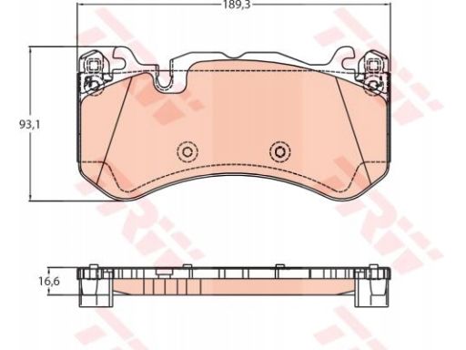 Klocek Hamulcowy Kpl. Gdb2220