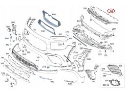 Wiązka zderzaka PDC RADAR przednia przód Mercedes W247 GLB A2475402653