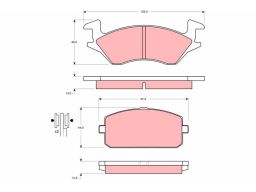 Klocek Hamulcowy Kpl. Gdb769