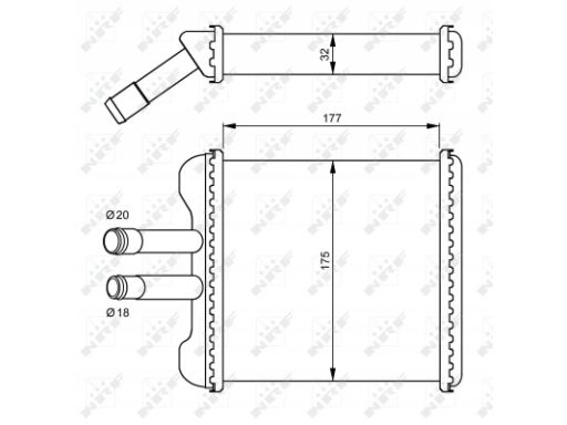 54237 Nagrzewnica Nrf 54237 Nrf