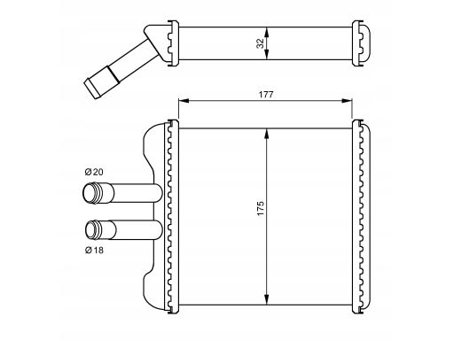 54237 Nagrzewnica Nrf 54237 Nrf