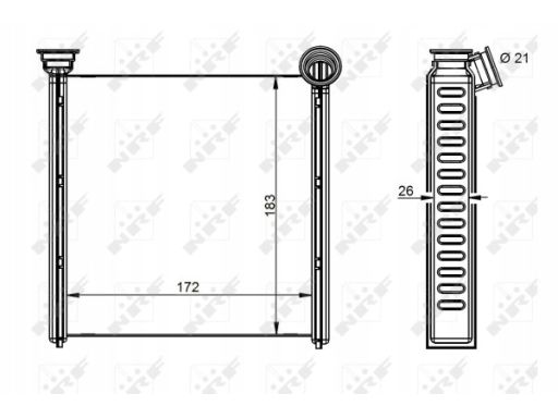 54342 Nagrzewnica Nrf 54342 Nrf