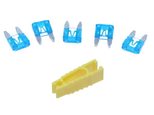 89-0006 Bezpiecznik Płytkowy Mini 15A Kpl 5Szt Maxgear