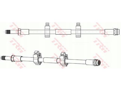 Phb698 Przewód Hamulcowy Elastyczny Phb698 Trw