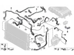 Przewód chłodzenia odpowietrzający Mini Cooper F56 F57 17128741792