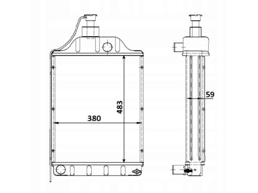 58408 Chłodnica Silnika Nrf 58408 Nrf
