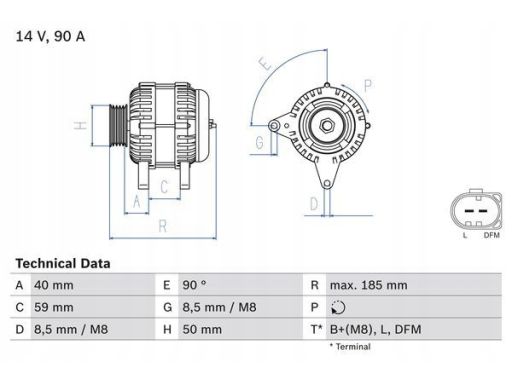 0 986 041 920 Alternator 0 986 041 920 Bosch