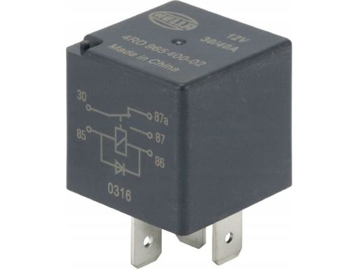 4Rd 965 400-027 Przekaźnik Prądu Pracy 4Rd965 400-027 Hella