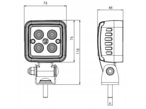 2169 Reflektor Roboczy 2169 W261 Waś