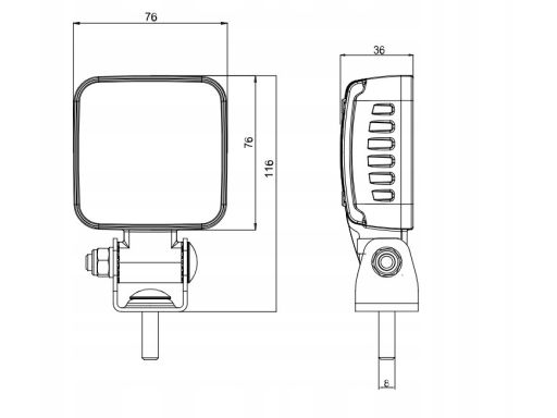 2169 Reflektor Roboczy 2169 W261 Waś