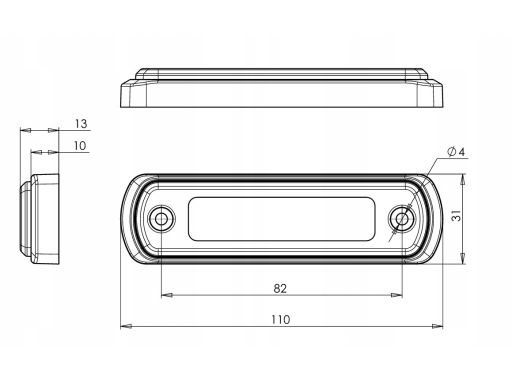 1343 Światło Obrysowe 1343 W189N Waś