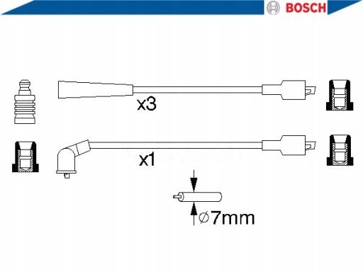 0 986 356 710 Zestaw Przewodów Zapłonowych 0 986 356 710 Bosch