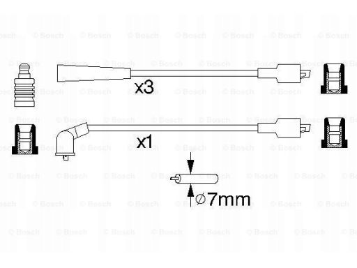 0 986 356 710 Zestaw Przewodów Zapłonowych 0 986 356 710 Bosch