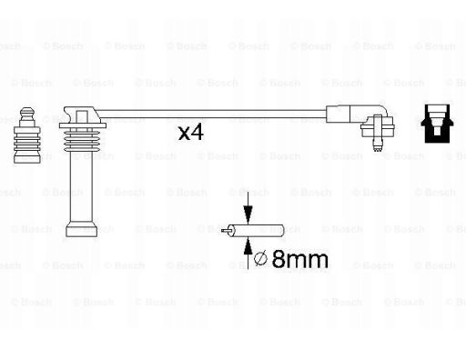 0 986 356 805 Zestaw Przewodów Zapłonowych 0 986 356 805 Bosch