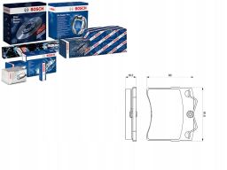 0 986 460 954 Klocek Hamulcowy Kpl. 0 986 460 954 Bosch