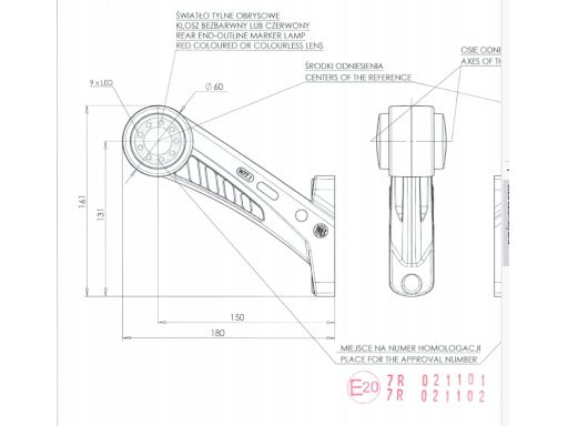 621Bcp Światło Obrysowe 621Bcp W77.4 Waś