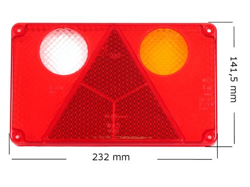 117 Szkło Lampy Świateł Tylnych 117 W21P Waś