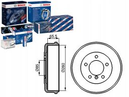 0 986 477 038 Bęben Hamulcowy Bosch