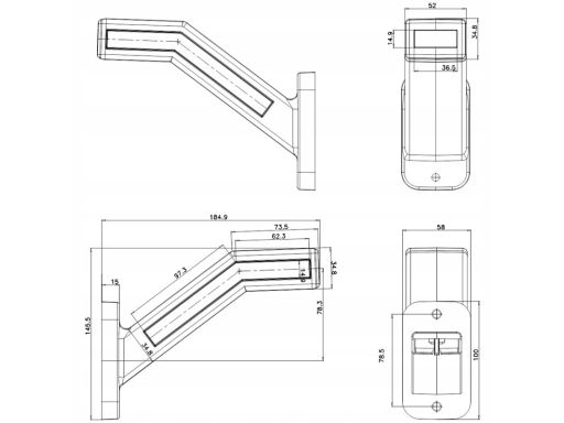 1347P Dodatkowe Lampy Kierunkowskazu 1347P W168.8Dd Waś