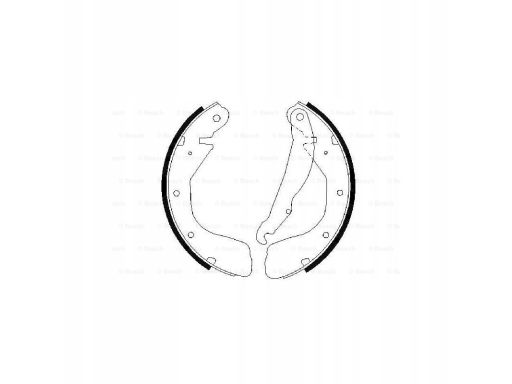 0 986 487 263 Szczęki Hamulcowe Kpl. Bosch