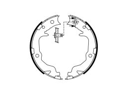 0 986 487 766 Szczęki Hamulca Postojowego Kpl. Bosch