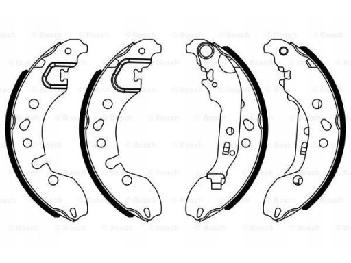 0 986 487 921 Szczęki Hamulcowe Kpl. Bosch
