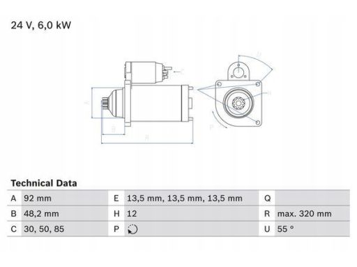 0 986 025 900 Rozrusznik 0 986 025 900 Bosch