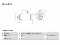 0 986 025 900 Rozrusznik 0 986 025 900 Bosch